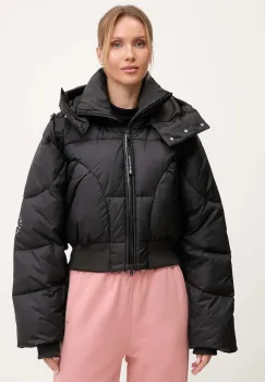 adidas by Stella McCartney geaca ASMC Crop culoarea negru, de iarna, JW2027 imagine