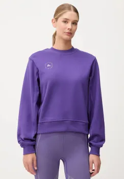 adidas by Stella McCartney hanorac de antrenament culoarea violet, uni, JW4691 imagine