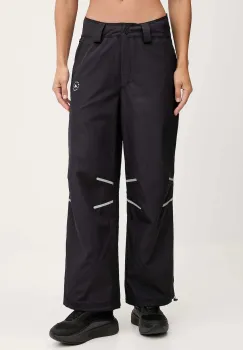 adidas by Stella McCartney pantaloni de antrenament culoarea negru, lat, high waist, JW2687 imagine