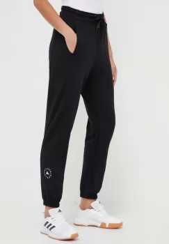 adidas by Stella McCartney pantaloni de trening culoarea negru, neted imagine