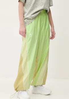 adidas by Stella McCartney pantaloni femei, culoarea verde, cu imprimeu, JI5134 imagine