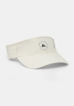 adidas by Stella McCartney sapca cozoroc culoarea bej, JZ5510 imagine