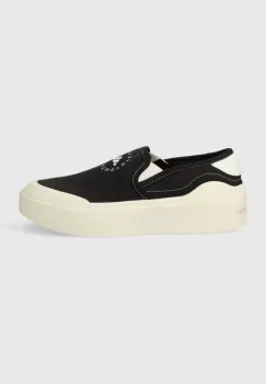 adidas by Stella McCartney tenisi aSMC Court Slip On femei, culoarea negru imagine