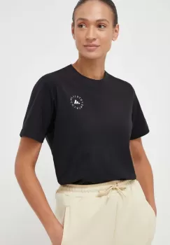 adidas by Stella McCartney tricou femei, culoarea negru imagine