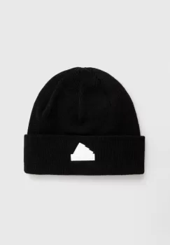 adidas caciula de lana culoarea negru, din tesatura neteda imagine