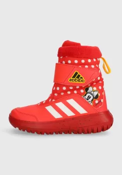 adidas cizme de iarna copii Winterplay Minnie C culoarea rosu imagine