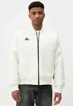 adidas geaca bomber Stadium culoarea bej, de tranzitie, JX5638 imagine