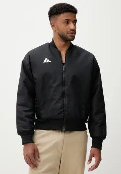 adidas geaca bomber Stadium culoarea negru, de iarna, oversize, JN1825 imagine