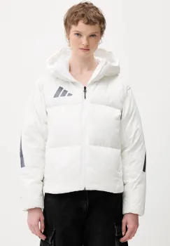 adidas geaca de puf adidas x Z.N.E culoarea alb, de iarna, oversize, JX0562 imagine