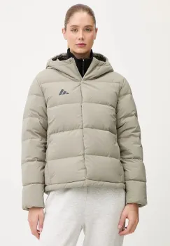 adidas geaca de puf Helionic culoarea verde, de iarna, JX3027 imagine