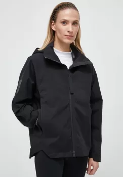 adidas geaca femei, culoarea negru, de tranzitie imagine