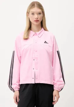 adidas geaca House of Tiro culoarea roz, de tranzitie, JL7648 imagine