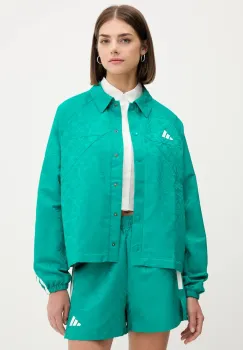 adidas geaca House of Tiro culoarea verde, de tranzitie, JL9204 imagine