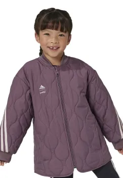 adidas geaca reversibila pentru copii LG DY MDKT culoarea violet, IV9651 imagine