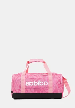 adidas geanta sport Linear Training Graphic Duffle Small culoarea roz, JX1266 imagine