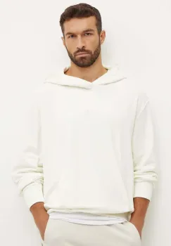 adidas hanorac de bumbac All SZN barbati, culoarea bej, cu gluga, cu imprimeu, IY4154 imagine