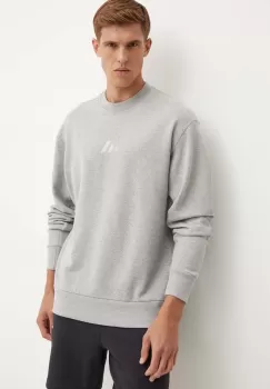 adidas hanorac de bumbac All SZN barbati, culoarea gri, melanj, IY4151 imagine