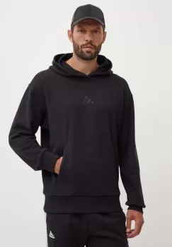 adidas hanorac de bumbac All SZN barbati, culoarea negru, cu gluga, cu imprimeu, IX1248 imagine
