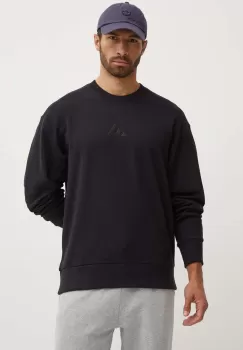 adidas hanorac de bumbac All SZN barbati, culoarea negru, cu imprimeu, IX1261 imagine