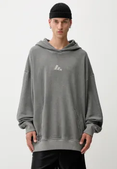 adidas hanorac de bumbac ALL SZN culoarea gri, cu gluga, uni, JN0617 imagine