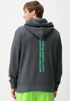 adidas hanorac de bumbac x Mercedes culoarea gri, cu gluga, cu imprimeu, JX8778 imagine