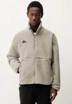 adidas hanorac fleece City Tech culoarea verde, uni, KB1199 imagine
