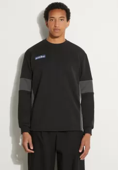 adidas Originals bluza Adibreak Crew barbati, culoarea negru, cu imprimeu, IY4853 imagine