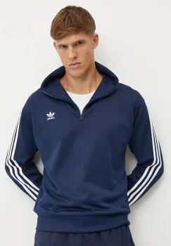 adidas Originals bluza Adicolor barbati, culoarea albastru marin, modelator, IZ4805 imagine