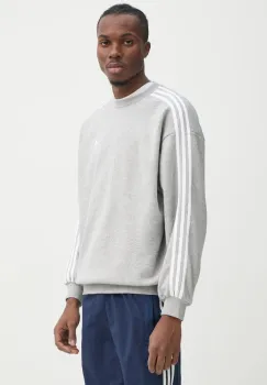 adidas Originals bluza Adicolor barbati, culoarea gri, cu imprimeu, IZ2478 imagine