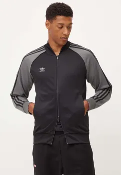 adidas Originals bluza Adicolor Classics barbati, culoarea negru, modelator, IY9858 imagine