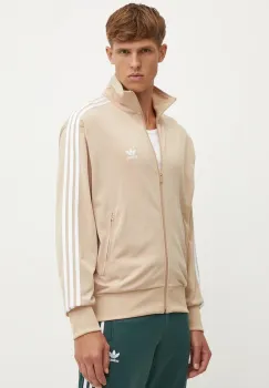 adidas Originals bluza Adicolor Classics Firebird barbati, culoarea bej, modelator, IY9888 imagine