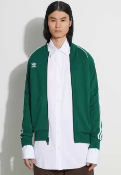 adidas Originals bluza Adicolor Classics SST barbati, culoarea verde, cu imprimeu, IR9863 imagine