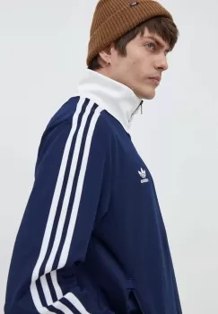 adidas Originals bluza barbati, culoarea albastru marin, modelator imagine