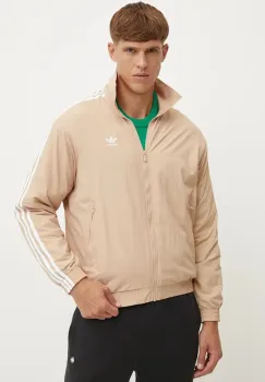 adidas Originals bluza barbati, culoarea bej, cu imprimeu, IZ3061 imagine