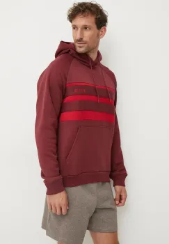 adidas Originals bluza barbati, culoarea bordo, cu gluga, modelator, IX9605 imagine