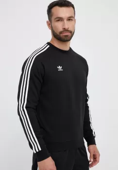 adidas Originals bluza barbati, culoarea negru, cu imprimeu imagine