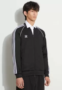 adidas Originals bluza barbati, culoarea negru, cu imprimeu imagine