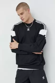 adidas Originals bluza barbati, culoarea negru, cu imprimeu imagine