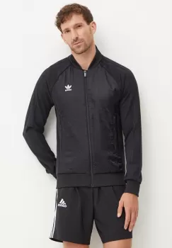 adidas Originals bluza barbati, culoarea negru, neted, IZ2541 imagine