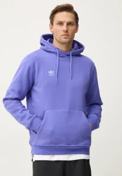 adidas Originals bluza barbati, culoarea violet, cu gluga, neted, IY4926 imagine