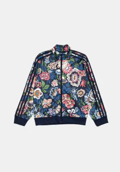 adidas Originals bluza copii culoarea albastru marin, cu imprimeu, JD0511 imagine