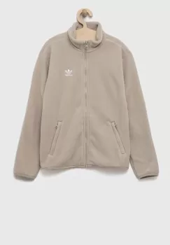 adidas Originals bluza copii culoarea bej imagine