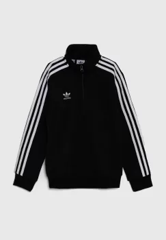 adidas Originals bluza copii HZ SWEATSHIRT culoarea negru, cu imprimeu, IY7450 imagine
