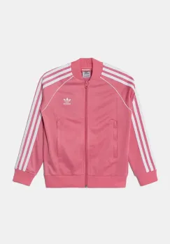adidas Originals bluza copii SST TRACK TOP culoarea roz, cu imprimeu, IY7451 imagine
