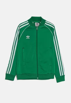 adidas Originals bluza copii SST TRACK TOP culoarea verde, cu imprimeu, IY7458 imagine