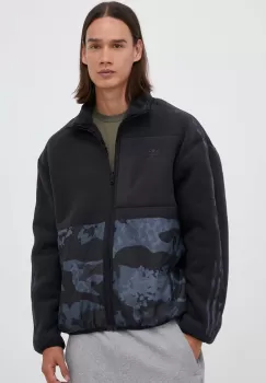 adidas Originals bluza cu doua fete barbati, culoarea negru, modelator imagine
