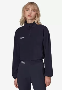 adidas Originals bluza femei, culoarea bleumarin, cu imprimeu HL0052-navy imagine