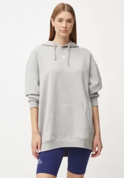 adidas Originals bluza femei, culoarea gri, cu gluga, melanj, IY7345 imagine