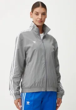adidas Originals bluza femei, culoarea gri, cu imprimeu, JD5329 imagine