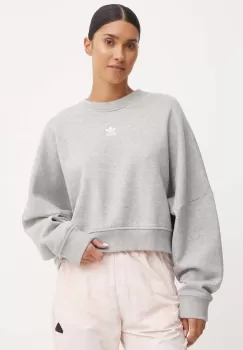 adidas Originals bluza femei, culoarea gri, melanj, IY2545 imagine